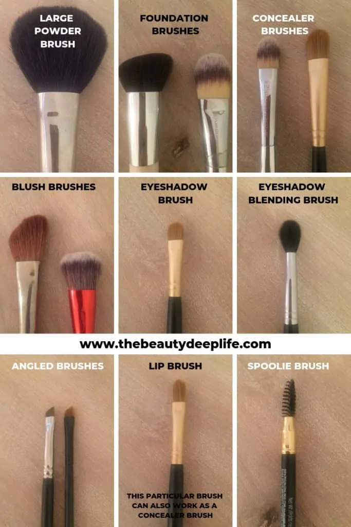 Examples of Makeup Brushes for Beginners