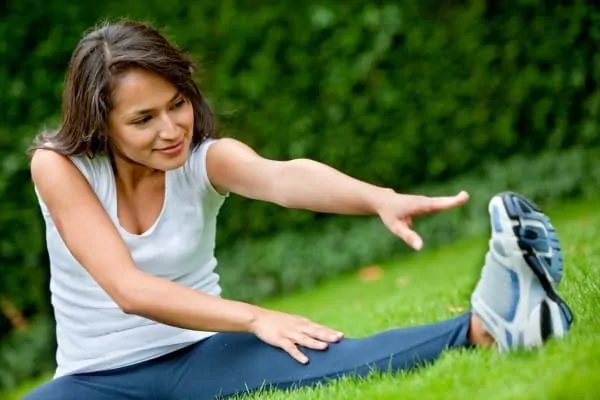 woman exercising as a means of practicing self-care