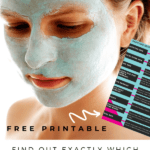 woman with face mask and text overlay - skincare bext ingredients checklist