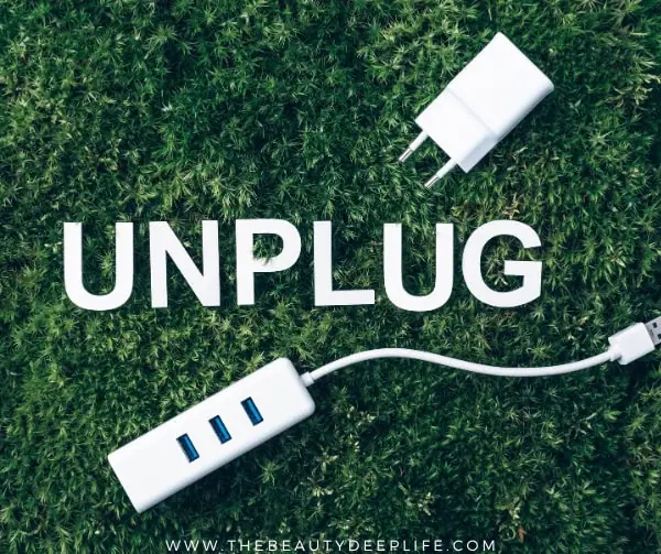 unplug words and electrical cord