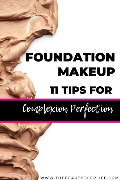 foundation makeup with text overlay - foundation makeup eleven tips for complexion perfection