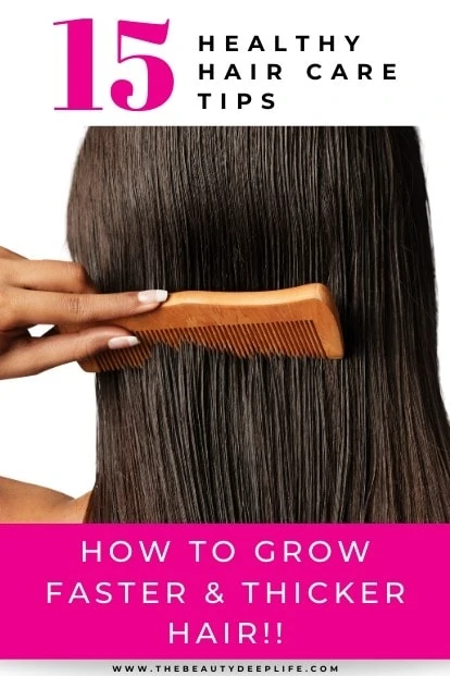 15 Simple Ways to Grow Hair Faster and Thicker - The Beauty Deep Life