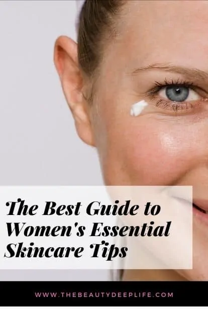 Woman's face for skincare tips
