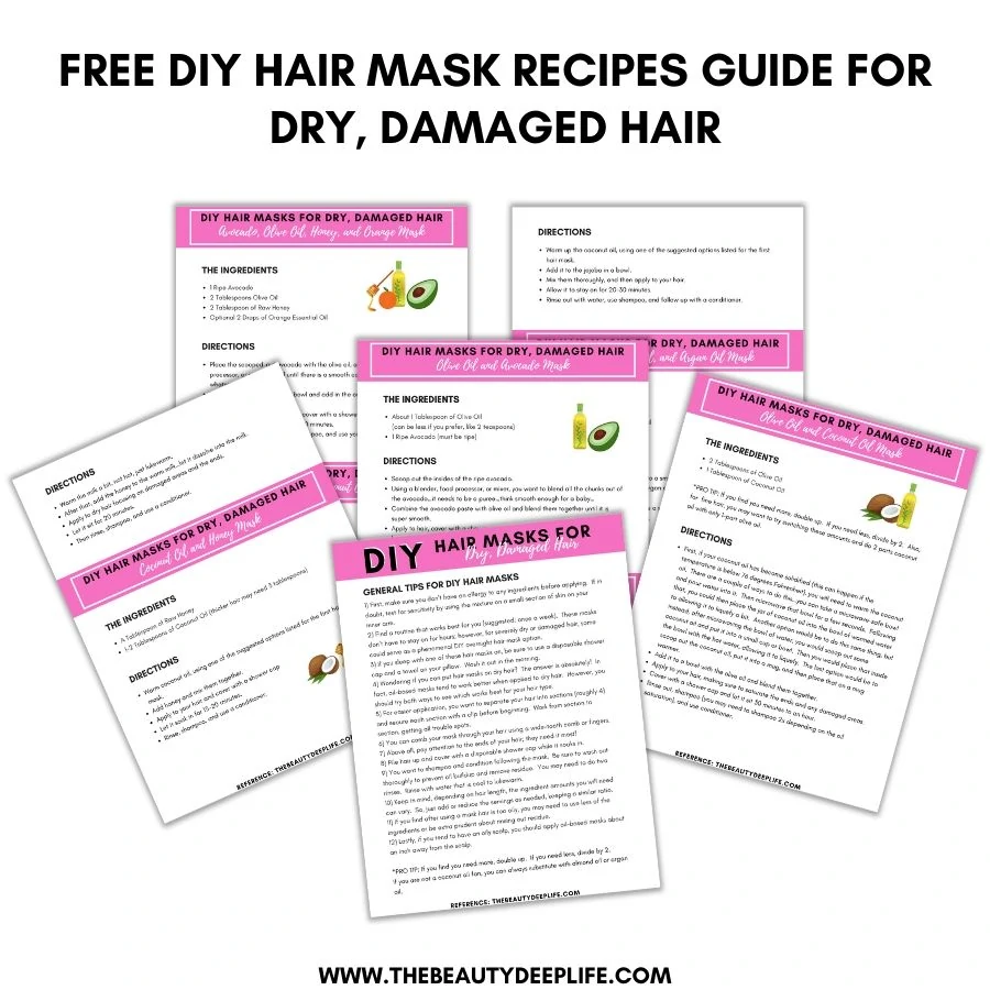 DIY hair masks guide for dry damaged hair