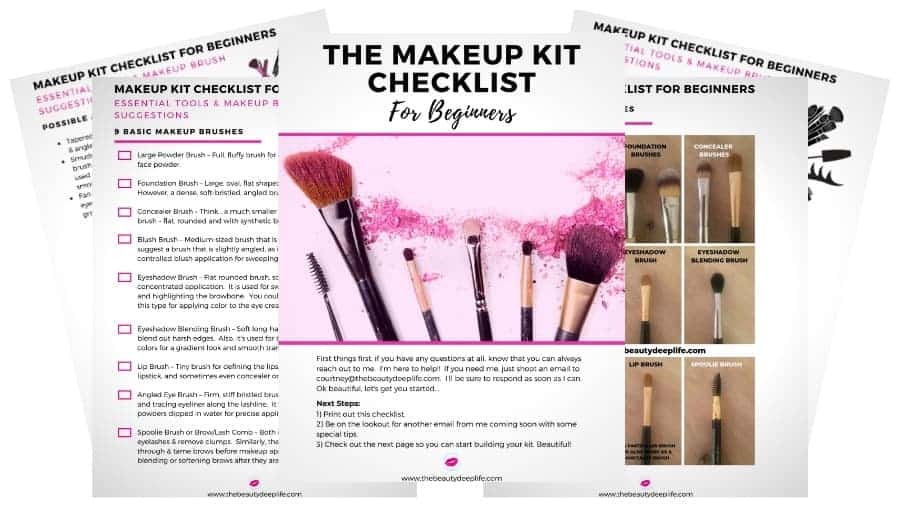 Free Beginner Makeup Kit Checklist - The Beauty Deep Life