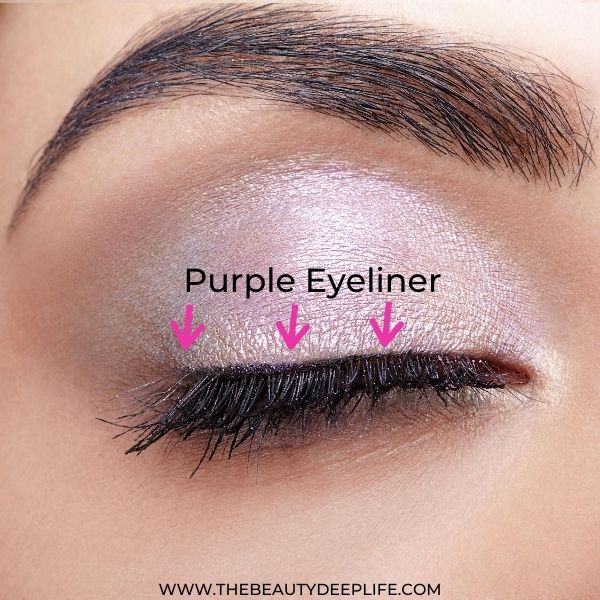 Diagram For Eye Makeup For Beginners Purple Eyeshadow Makeup Look 2 Step 6