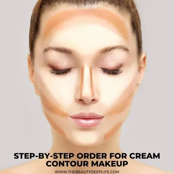 woman with contour makeup on her face