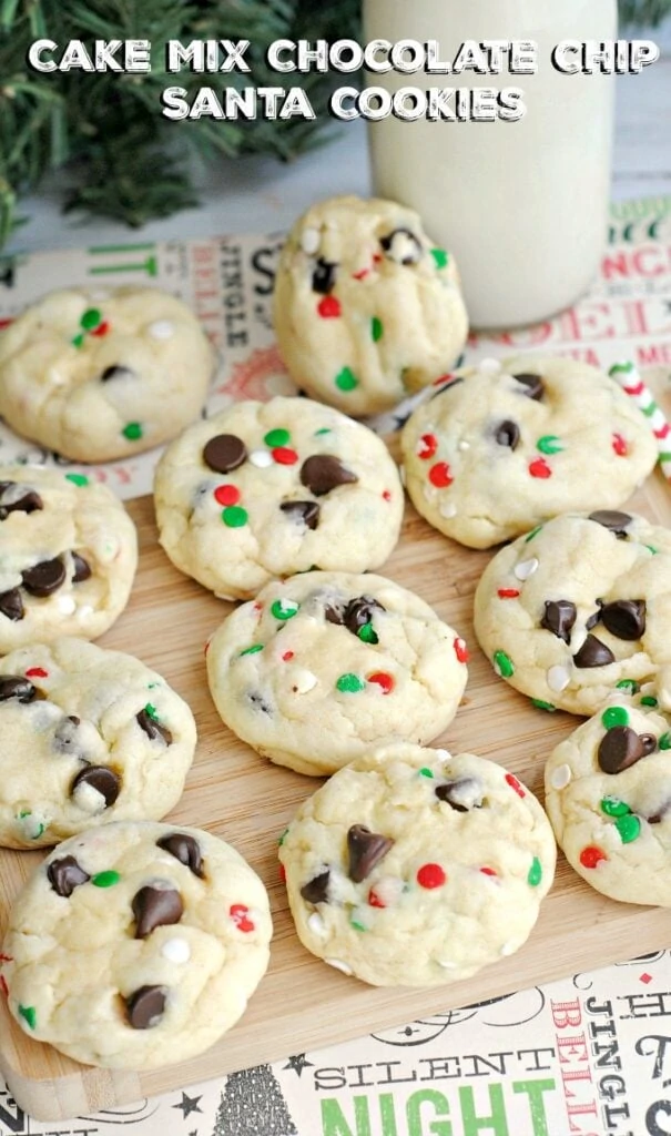 Cake Mix Chocolate Chip Holiday Cookie Recipe