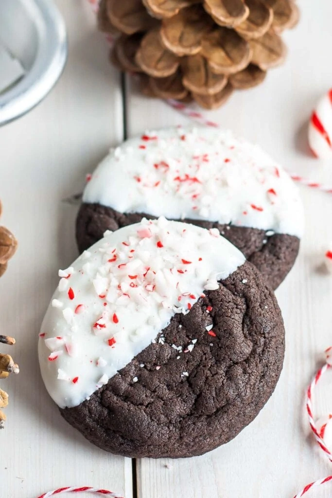 Chocolate and Candy Cane Holiday Cookie Recipe