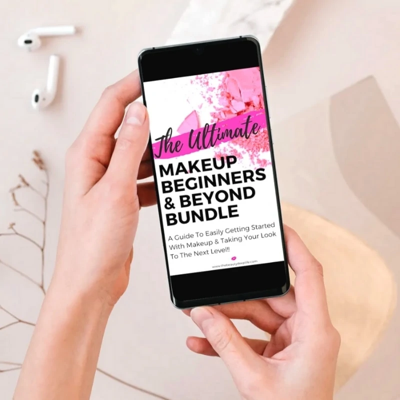 the ultimate makeup beginners and beyone bundle guide on a mobile device