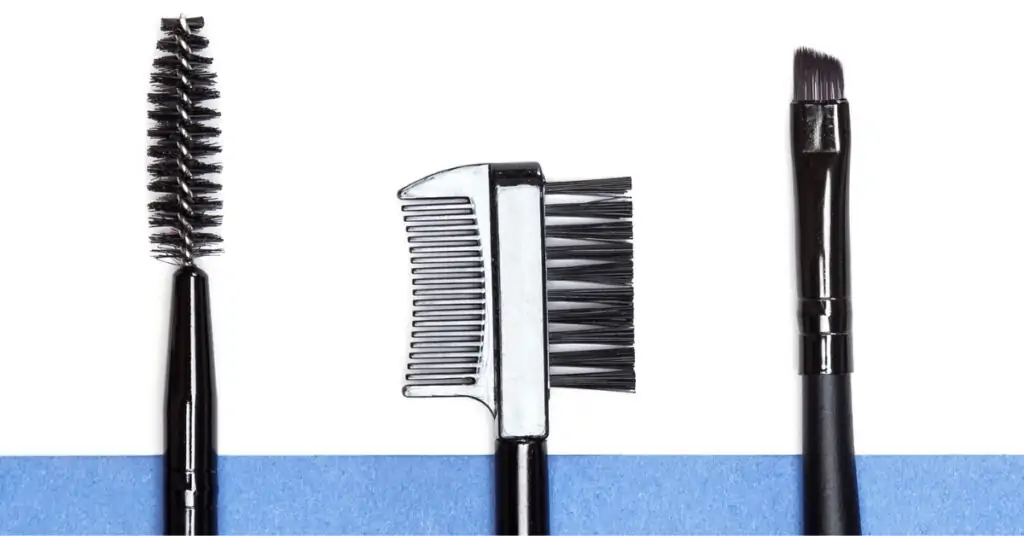 eyebrow brushes and tools