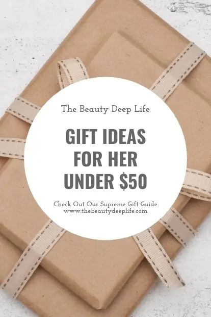 gifts with text overlay gift ideas for her under $50