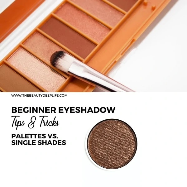 eyeshadow palette and a single shade of eyeshadow
