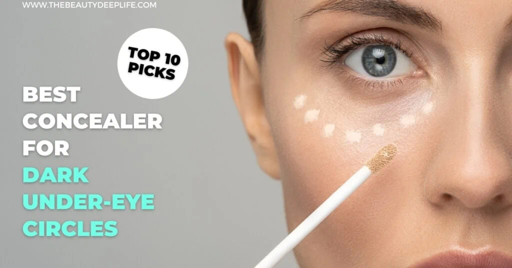 woman applying concealer for her dark under-eye circles