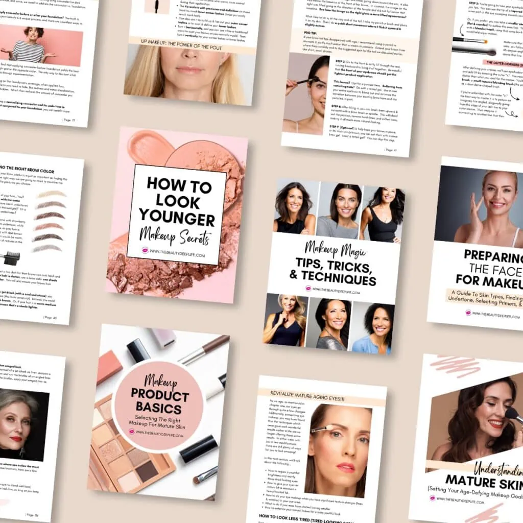 pages of the how to look younger makeup secrets guide