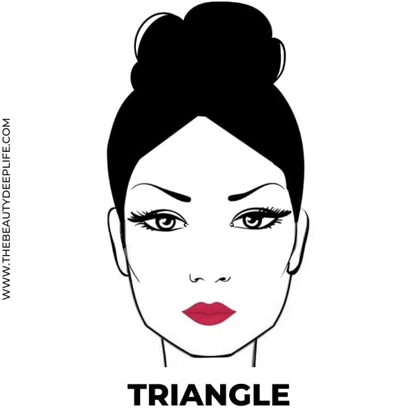 triangle shape face