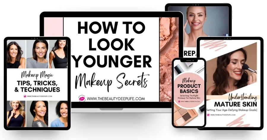 how to look younger makeup secrets guide on tablet, desktop computer and mobile device