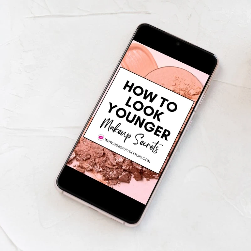 how to look younger makeup guide on a smart phone