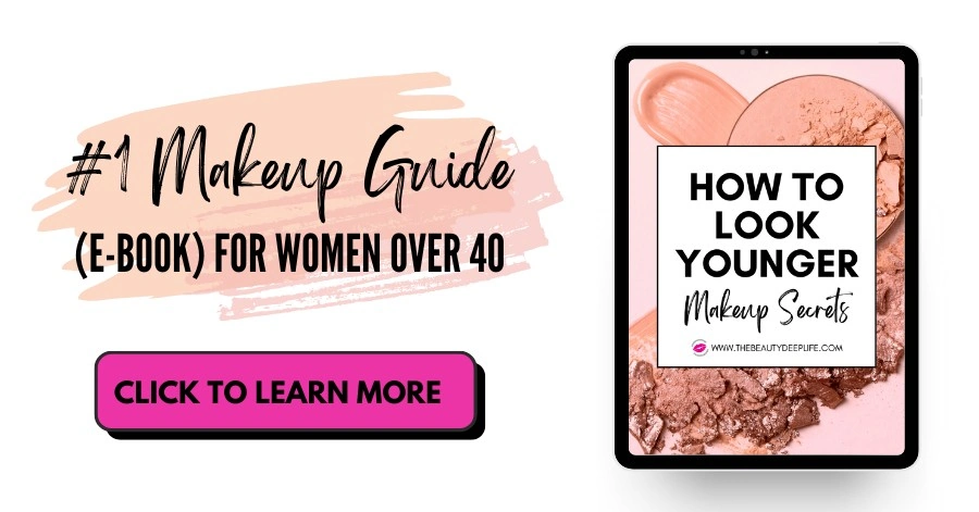 look younger with makeup guide on a tablet