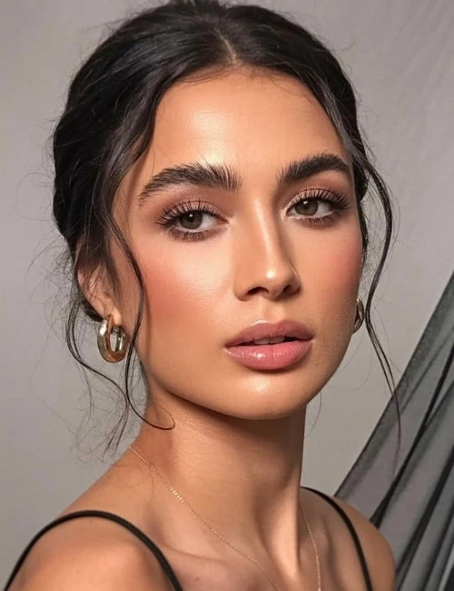 woman with beautiful makeup