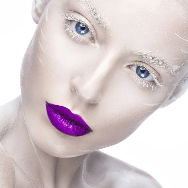woman with halloween makeup ideas ice character