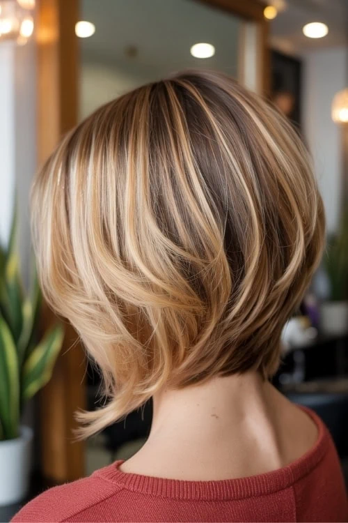 back of female's head with short hairstyle