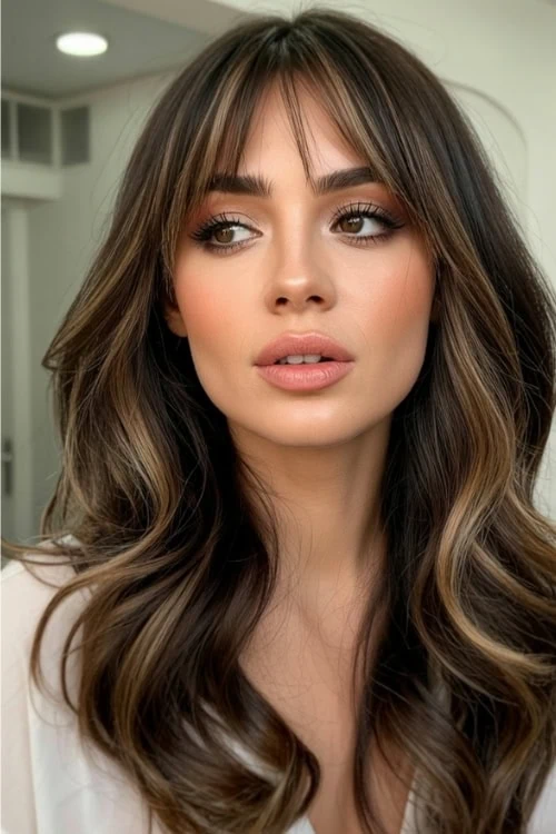 woman with Toffee Espresso Balayage hair