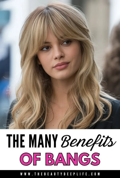 woman with long hair and bangs