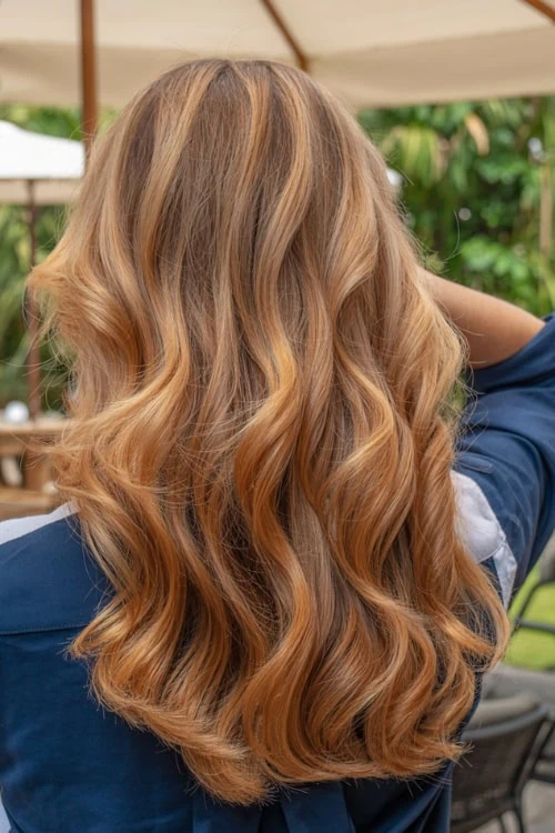 Blonde hair with soft curls, showcasing natural beauty and hair colors for fall.