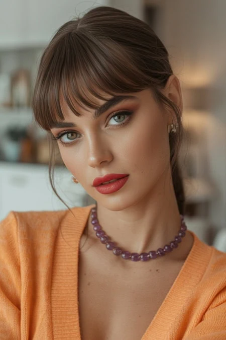 Striking woman with makeup and jewelry, promoting beauty and skincare tips from The Beauty Deep Life.