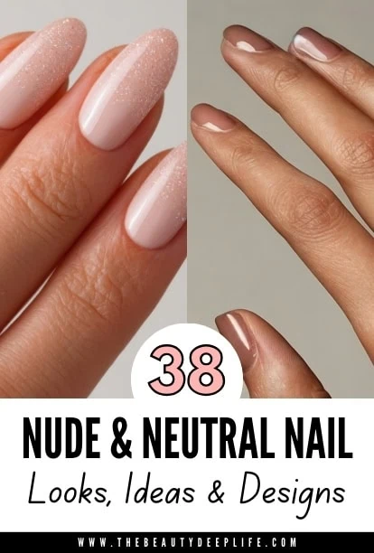 Soft nude and neutral nail polish designs for elegant, natural-looking manicures showcasing subtle shine and minimalist style. Perfect for enhancing your everyday or special occasions with chic nail art.
