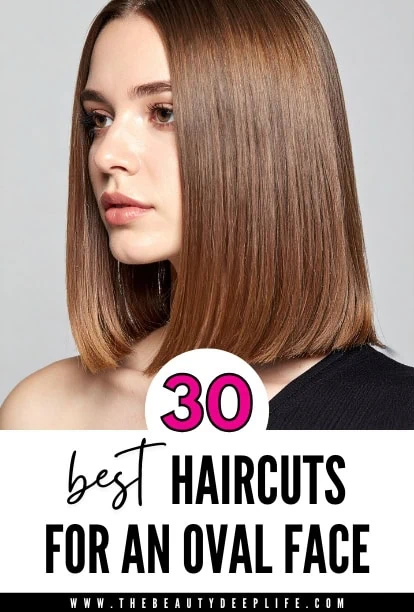 Beautiful woman with sleek, straight, shoulder-length hair showcasing a healthy, shiny finish, ideal for oval face shapes. Perfect hairstyle inspiration for a polished, elegant look.