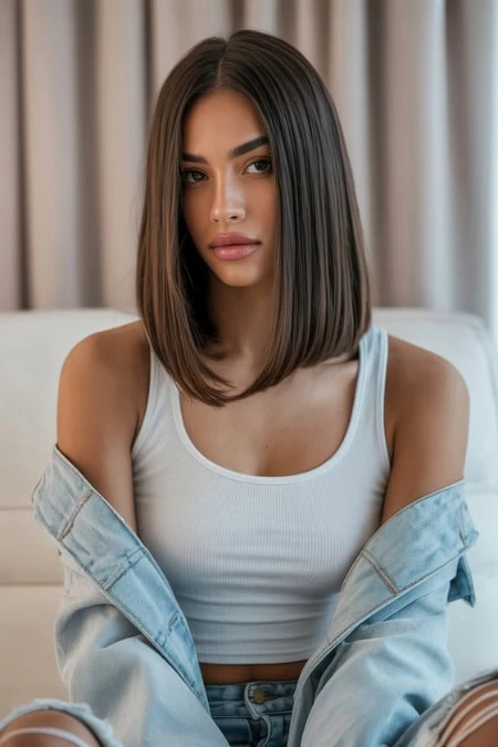 Modern beauty and skincare inspiration, emphasizing natural hair and confident style.