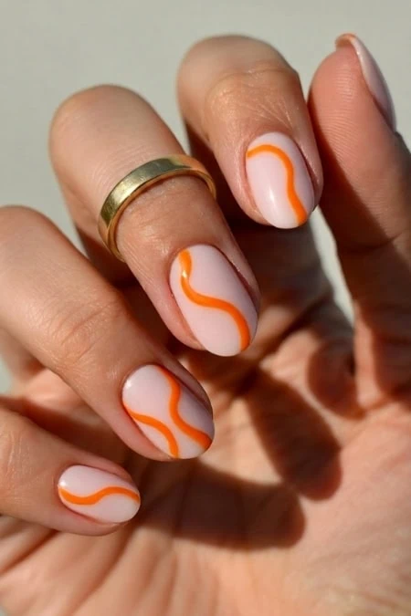 Elegant manicure showcasing trendy art and creative styling for a chic, modern look.