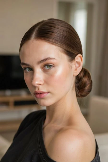 Close-up of a young woman with clear skin and natural makeup, showcasing beauty and skincare focus for The Beauty Deep Life.